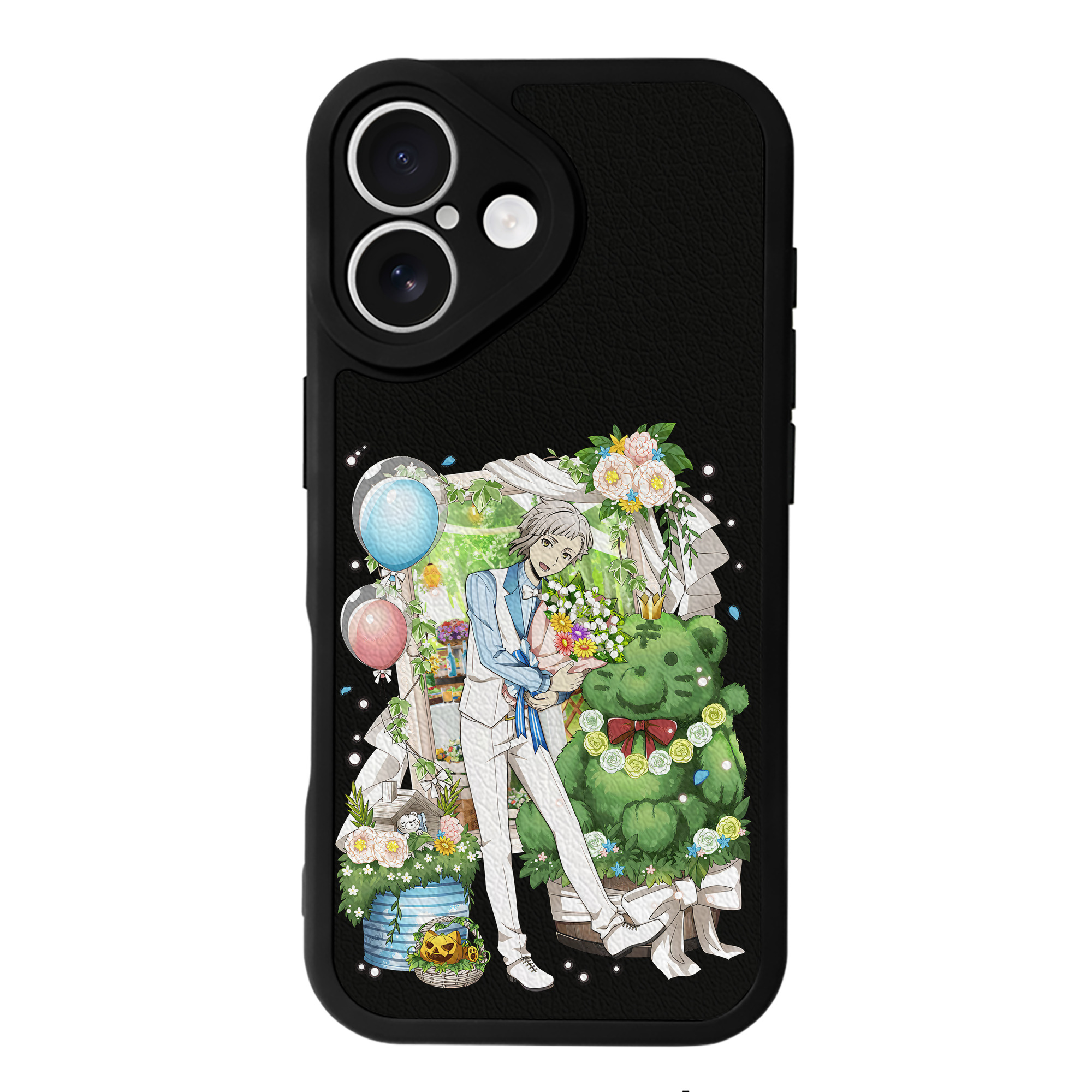 （画像用） 文豪ストレイドッグス Bungo Stray Dogs 【iPhone 16シリーズ対応】シリコンスマホケース（レザー調） 材質：シリコン